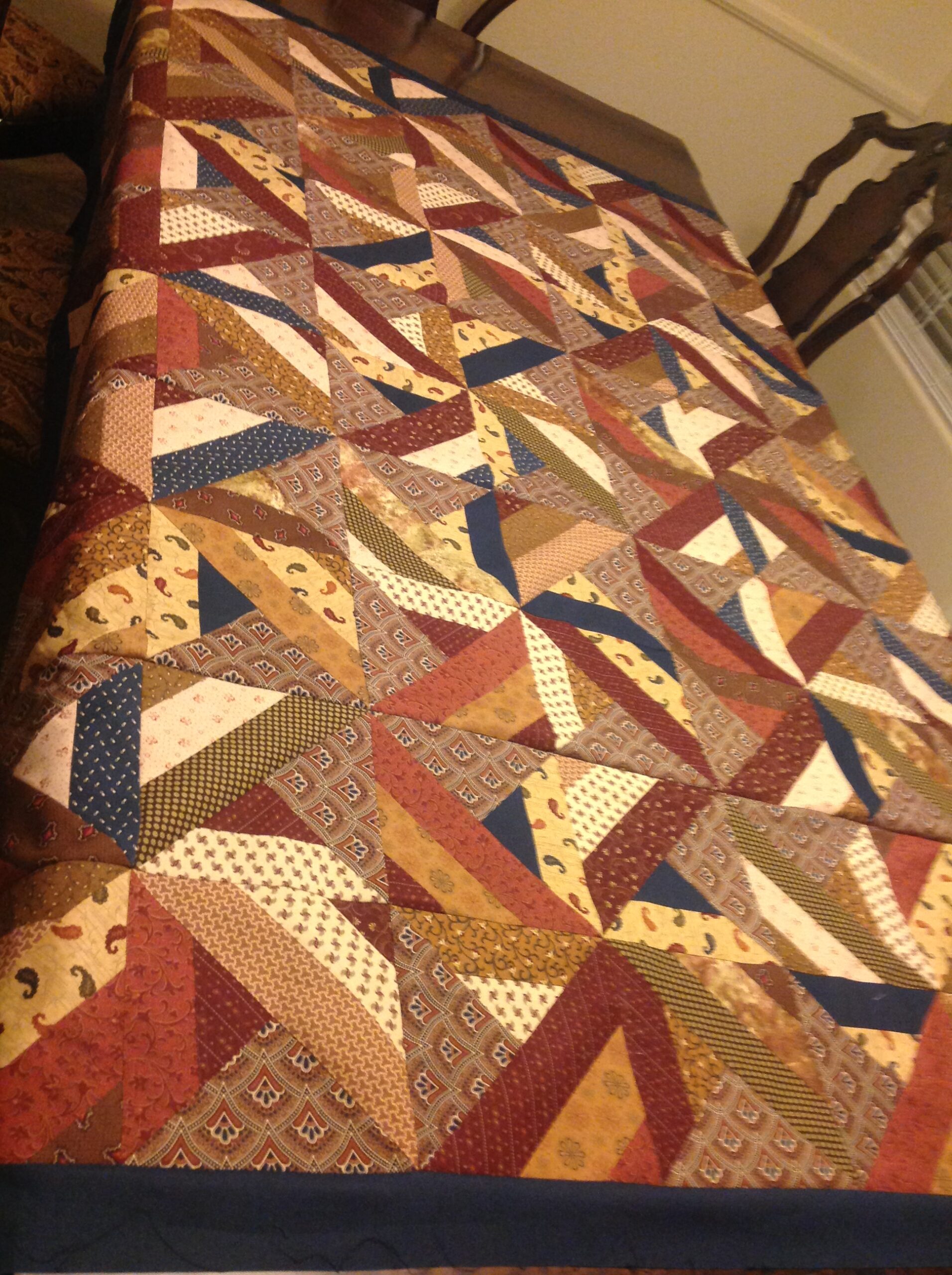 Ken's patchwork quilt