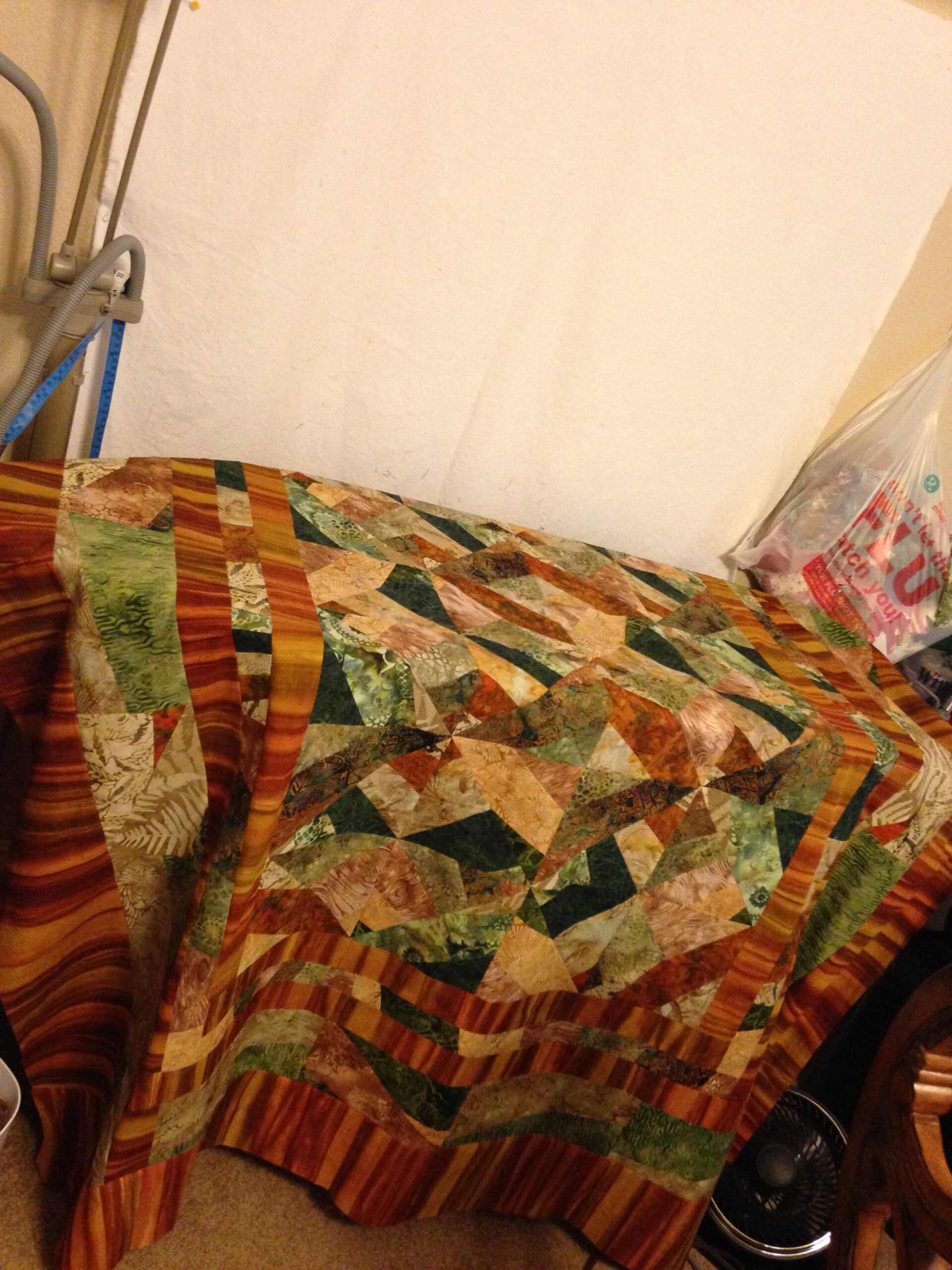 Mike's patchwork quilt